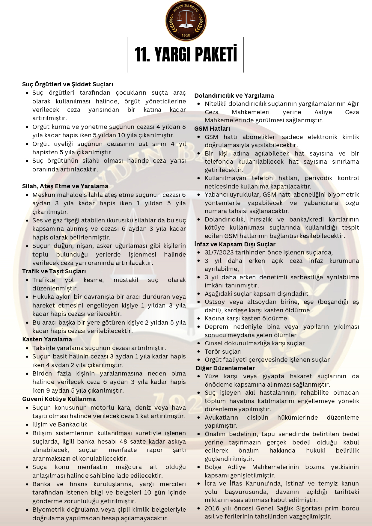 11. YARGI PAKETİ HK.